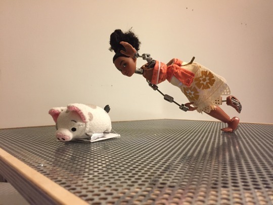 mindfulwrath: animatingforfun:  Stop-Motion Moana “We can rebuild her… We have the technology… We know the way!”   A few months ago I ripped apart a Moana doll and made it into a stop-motion puppet using a kinetic armature kit.      The walk