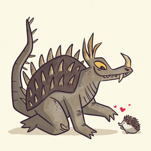 squeedge: xombiedirge: A Kaiju Romance Series by Christopher Lee / Tumblr / Store 4” X 4&rdq