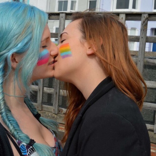 Porn photo x-lesbian-x:  lgbt pride kisses