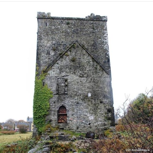 This 16th century towerhouse at Merlin Park, Co Galway once belonged to the Lynch family. The gable 