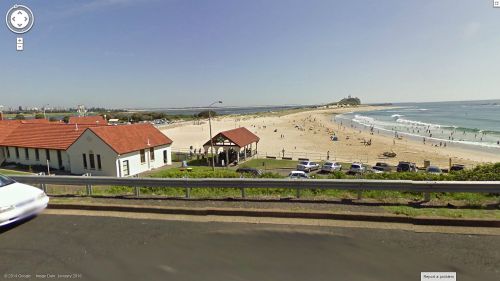 streetview-snapshots: Nobbys Beach from Fort Drive, Newcastle