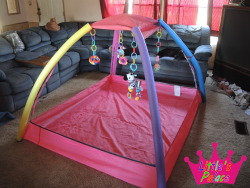 danyduck:  magickalshay:  littlespalace:  Little’s Palace Adult sized Baby Activity Gym  Throw a blanket over it and it would make a rad fort!  So this is adorable and wish I had one