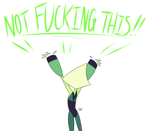 quinsecticide: my first official piece of Steven Universe fanart, and it’s Peridot quoting Eg