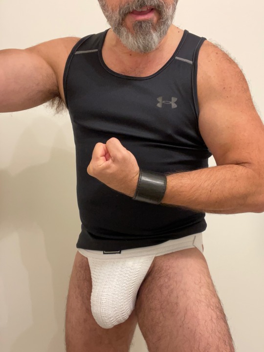marrieddad1963:Arms Day Shorts and JockNew JockMail jock. Wide band. “For best results, do not wash….” 