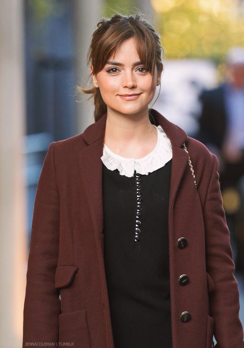 jennacoleman: Jenna outside ITV Studios London ~ 19 November 2013