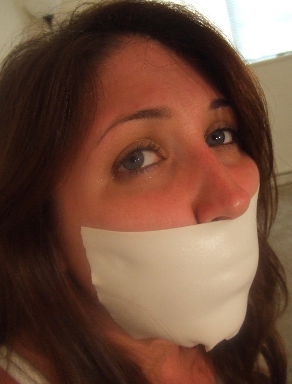 thegagproject:  A few more hot girls in hot gags!! #gagged #bondage #tapegag #submissive