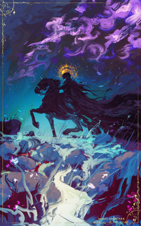 ex0skeletal-undead:  Knight of the Void, 1hr30min speedpaint by  Anato Finnstark  This artist on Instagram // Facebook // Tumblr (inactive)