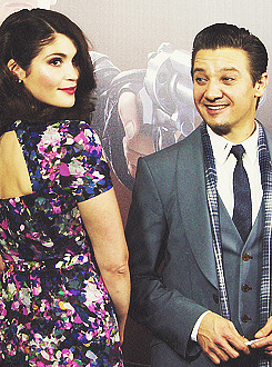 Jeremy Renner & Gemma Arterton at the Sydney premiere of Hansel and Gretel: Witch Hunters