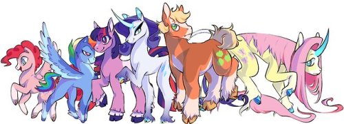 MY LITTLE PONY, GENERATION 5 DESIGN CONCEPTS (plus species divided pieces and a height comparis