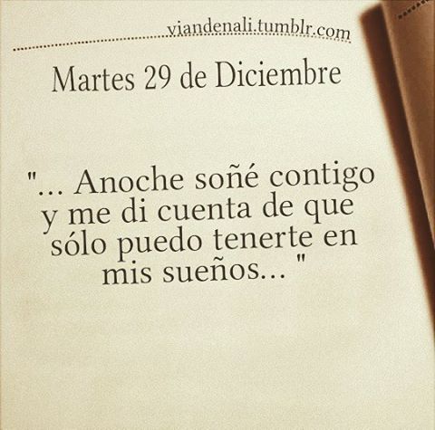 Volví a encontrarte, y es que en la realidad cuando más te necesito es en mis sueños donde te encuentro,  y encuentro mi refugio, eres mi paz y mi calma… Eres el amor de mis sueños