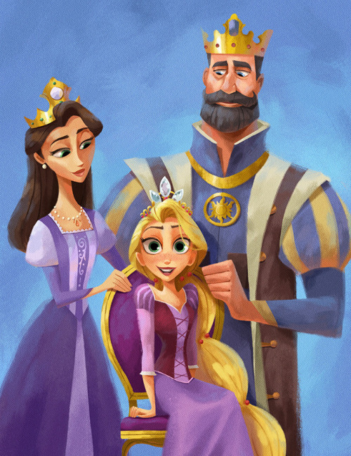 tangledbea:Corona Family Royal Portraits by @lulusketches and @bobbypontillas