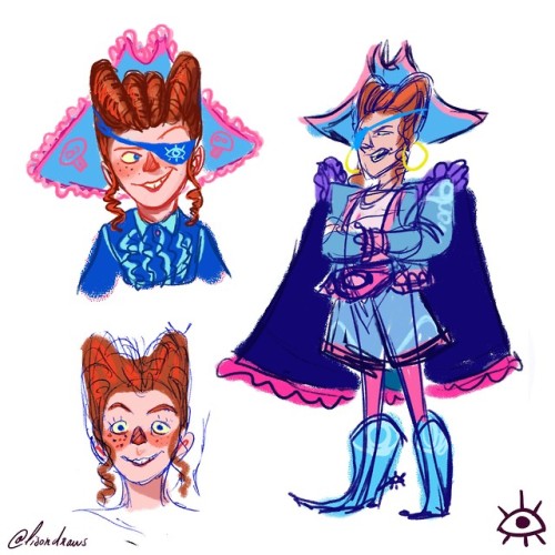 lisondraws: Character exploration and some expressions for Carmelita Spats in her ballplaying cowboy