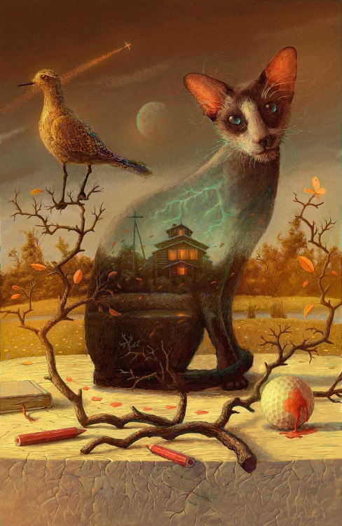 crossconnectmag: Surreal Illustrations by Andrew Ferez Andrew Ferez aka 25kartinok is a digital artist and illustrator based in Moscow, Russia. He creates these magical artworks - they are often covered for various books, completely digitally, drawing