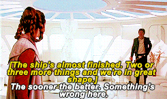 reyamidala:  Luke said those strong instincts of hers served as proof of the Force, evidence that it was working through her all the time.  (Bloodline) Bonus: 