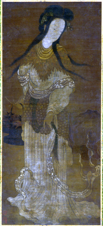 &ldquo;Standing Figure of a Female Immortal&rdquo; by Zhang Mei (active early-mid 10th 