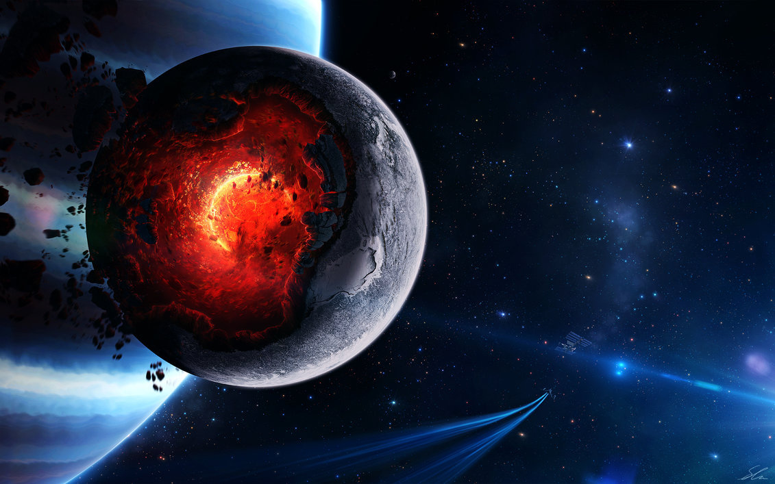 thecyberwolf:  Space Art by Erik Schumacher Deviant Art - Website 