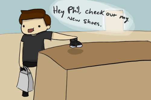 happypandaparade:  my hero <3 more phan doodles X