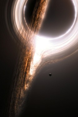 lemnxscata:  astronomyblog:    Black hole Gargantua   Credit: Interstellar / Paramount Pictures     Y the f*ck not.