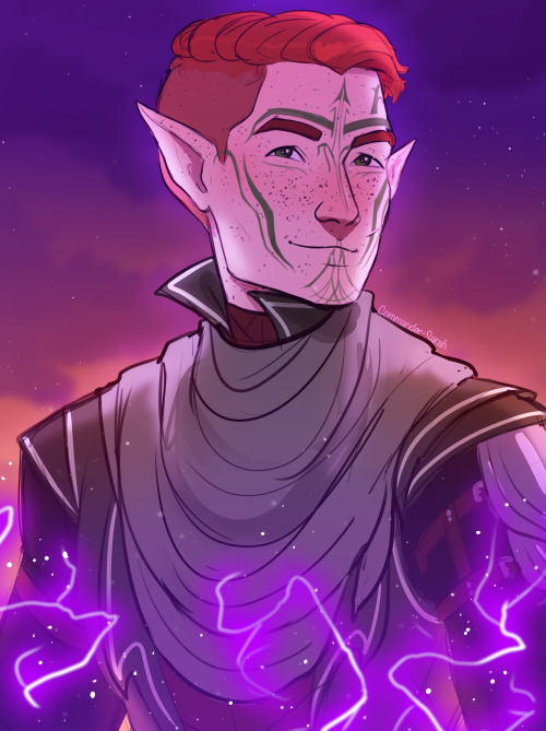 briarfox13:Thorn Lavellan Bramble’s younger brother! And another stunning portrait by @commander-sar