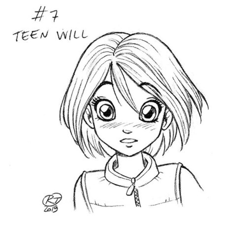 From Alessandro Barbucci’s “W.I.T.C.H.tober” prompt list. This comic series has me