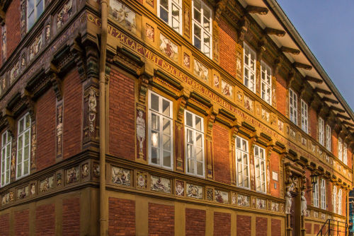 The old Latin School in Alfeld, dating back to the early 16h century.