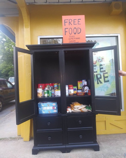 hater-of-terfs:Last week, the free pantry outside the Birmingham Free Store was smashed and all of i