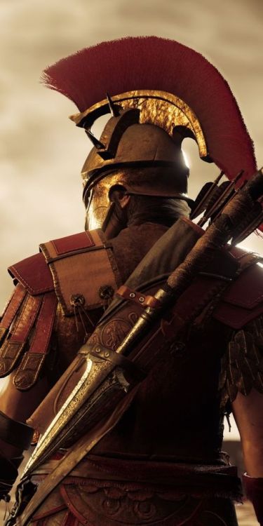 Assassin&rsquo;s Creed Odyssey, video game, warrior, Kassandra, lightning, 1080x2160 wallpaper @wall