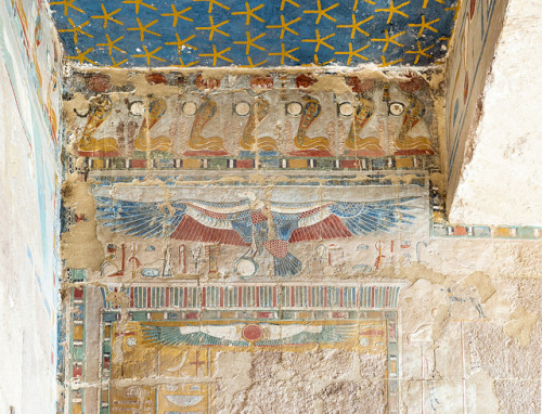 awesomepharoah:  Reliefs in the Temple of Queen Hatshepsut, Deir el-Bahari, Egypt * 