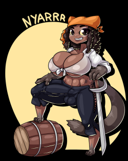 limebreaker:  Stream Warmup. @thebikupan‘s Calico Jo, Pirate C@ extraordinaire.She is ready to plunder your booty.