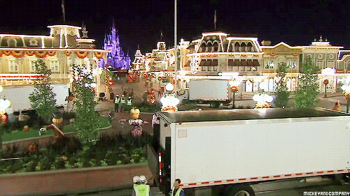 mickeyandcompany:  Magic Kingdom Park Decorated for the Holidays 
