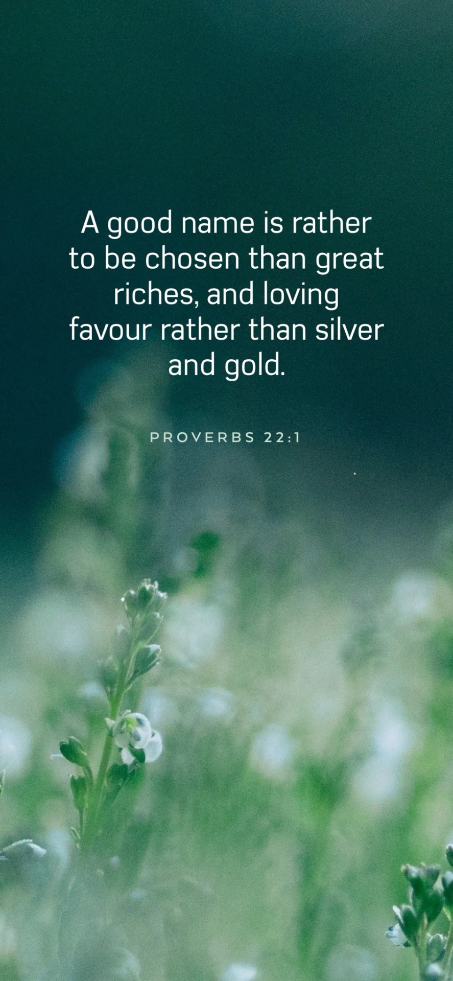 #Bible - Verse Of The Day | Proverbs 22:1