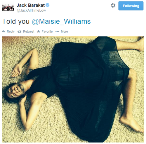 Sex wester5sos:   @Maisie_Williams: Newest trend: Floorskank pictures