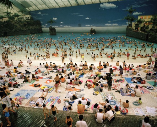thetriumphofpostmodernism: Artificial beach inside the Ocean Dome, Miyazaki, Japan, 1996. the