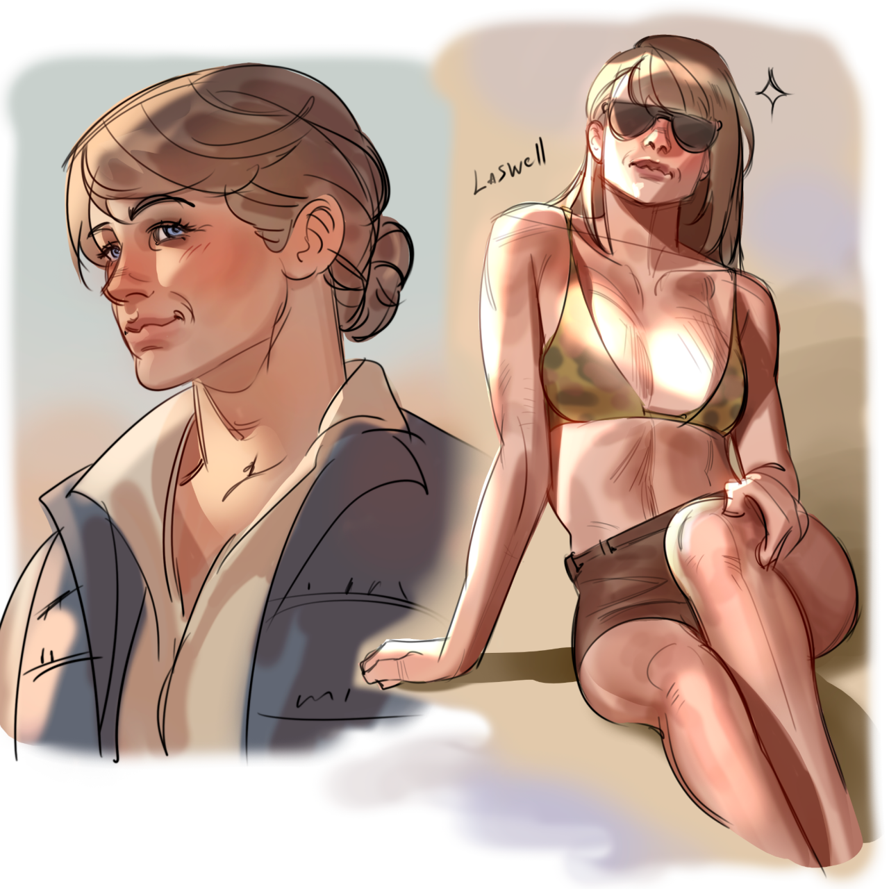 shkretart:Sketches. I love to draw Price and Nikolai, something needs to be done