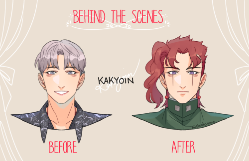 『JoJo Actor AU』before and after the makeup &amp; costume team glams them up! ✨