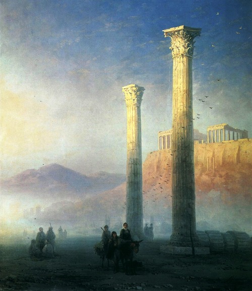 nataliakoptseva: ivan konstantinovich aivazovsky acropolis of athens.