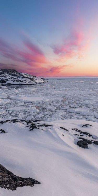 1440x2880 Landscape, snowy coast, nature wallpaper @wallpapersmug : bit.ly/2EBfd6v - b