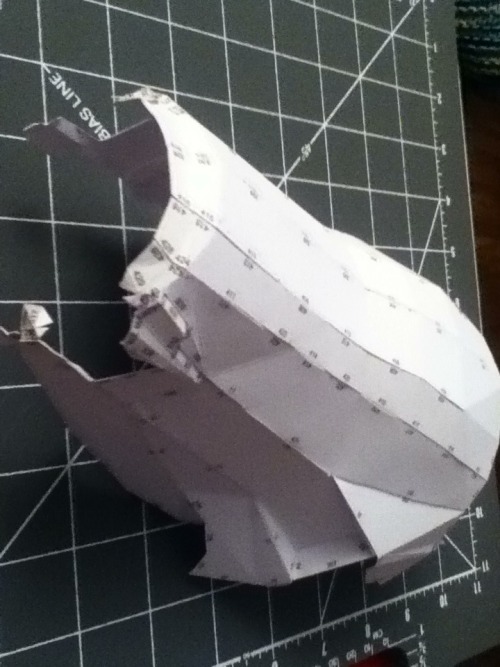 Porn Pics Working on some pepakura Master Chief Gauntlet