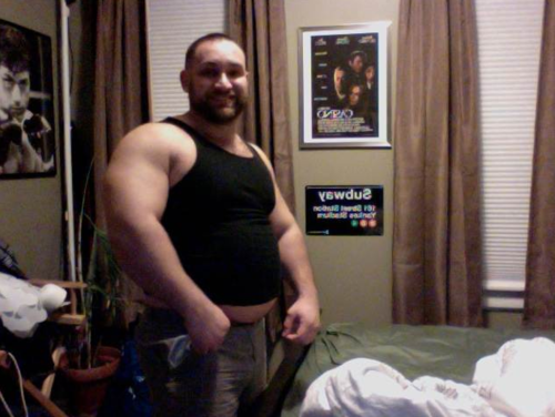 roidedandropig:  fuckyeahbearbellies:  sexy-men-with-bellies-or-not:  He is SEXAAAAYYY!!! Love his transformation <3!  stop being so fucking perfect!   Awesome Growth.  HOTTT