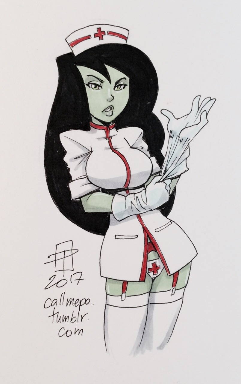 callmepo:Naughty nurse Shego - she is the hands-on type of caregiver. ;9