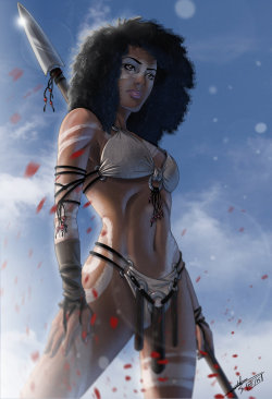 fyblackwomenart:  Amazone by hydriss28