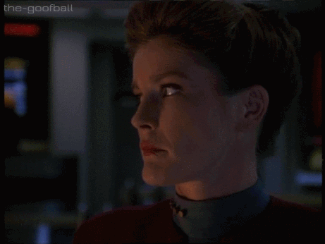Kathryn Janeway, the queen of the (extended) eyeroll.Bonus: