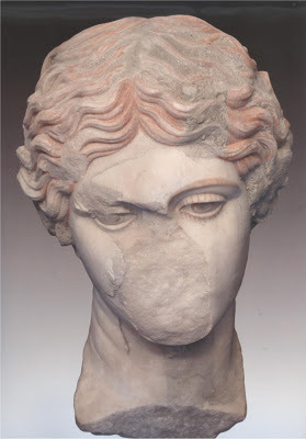 avgustaoktavia: The eye of a marble statue from Herculaneum, with surviving paint. Roman before 79 A