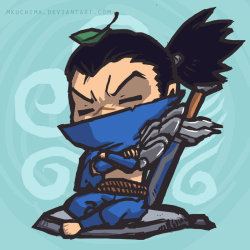 weagueofwegends:  CHIBI YASUO by Mkuchima 