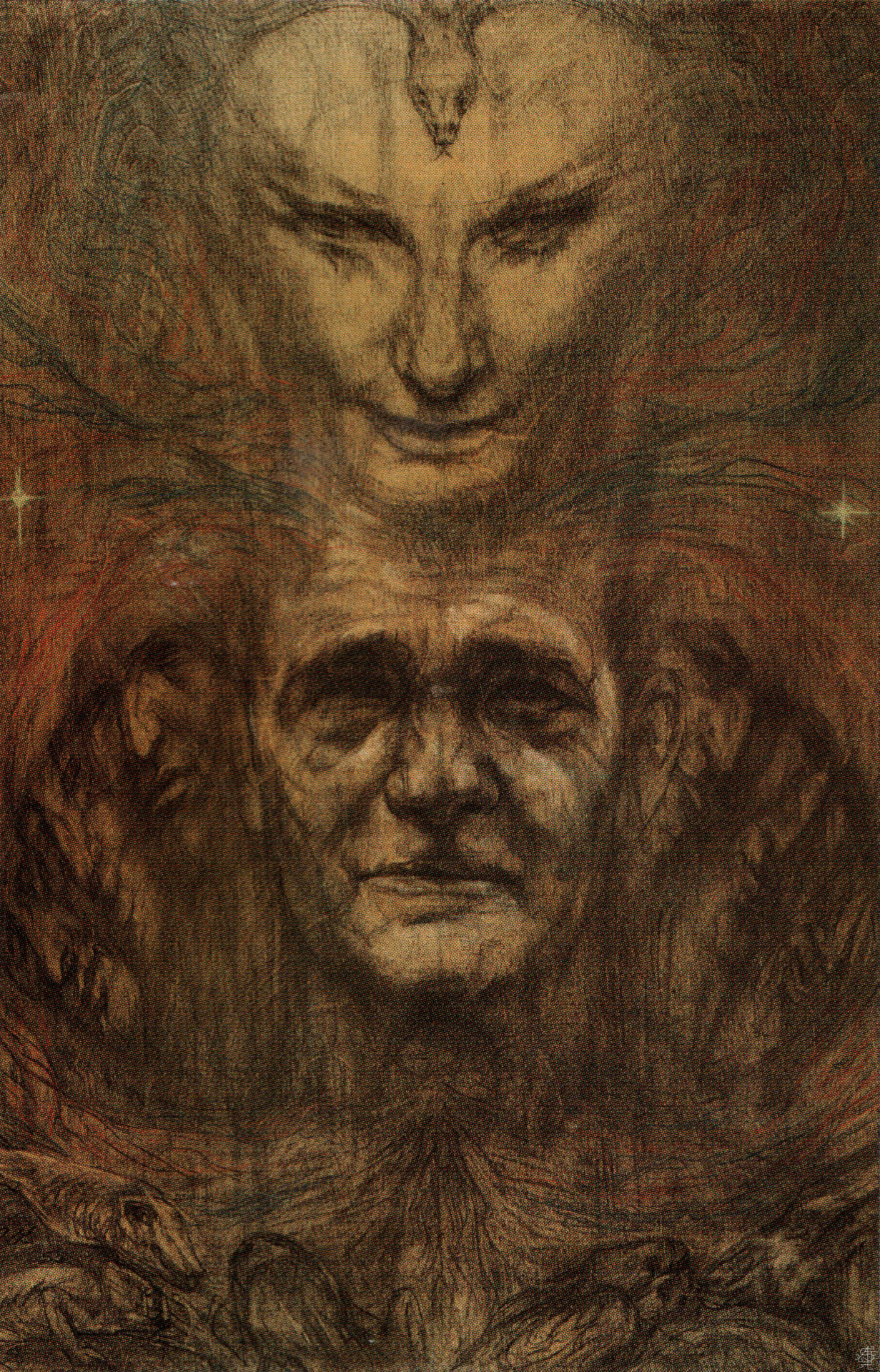 abystle:
“ Mind and Body, Austin Osman Spare, 1953
”