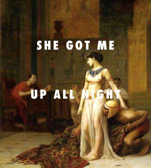 flyartproductions: Cleopatra on a power trip Cleopatra and Caesar (1866), Jean-Leon Gerome / Power T