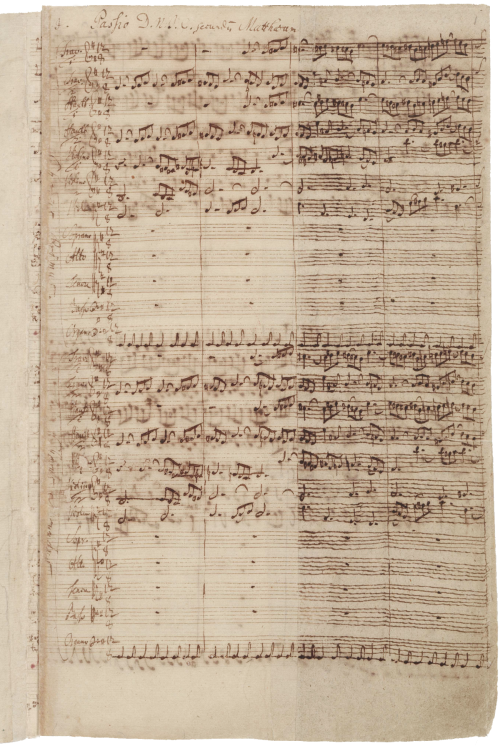 The opening bars of Bach’s Matthäus-Passion, BWV 244.