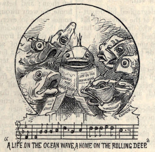 danskjavlarna:From Scribner’s 1877. So much talent: musical animals through time. Shiver in wo