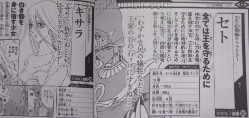 tachishini: Yu-Gi-Oh! Millennium Book ~ Ancient Egyptian profiles First of all I apologise for the q