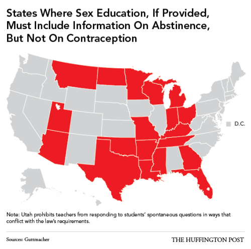 shonilane: blackladyblue: kingjaffejoffer: femininefreak: Sex Education in American Public Schoo